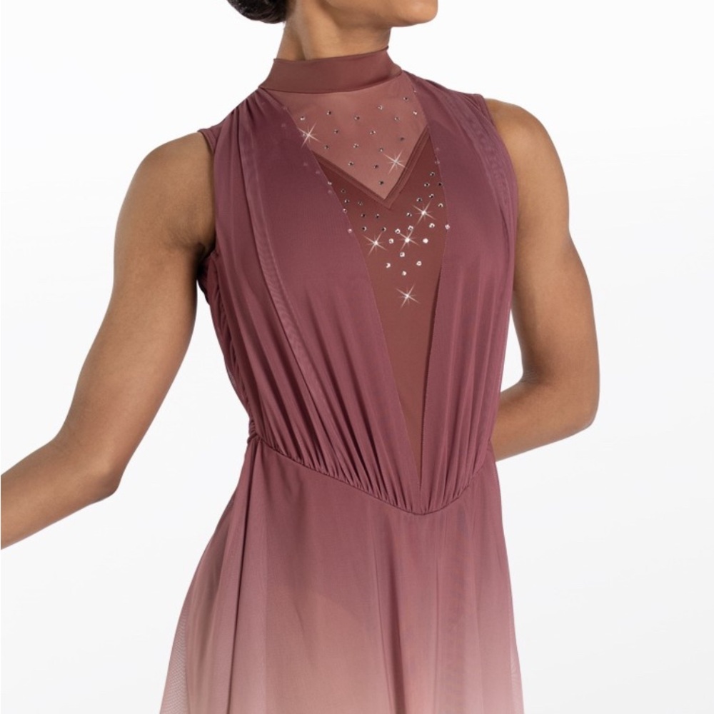 Weissman Mauve Sleeveless Dance Costume